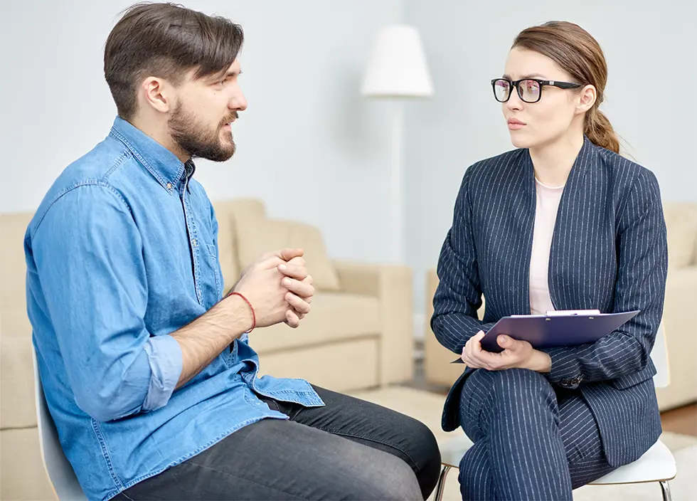 Outpatient rehab counseling session at Steady Path IOP